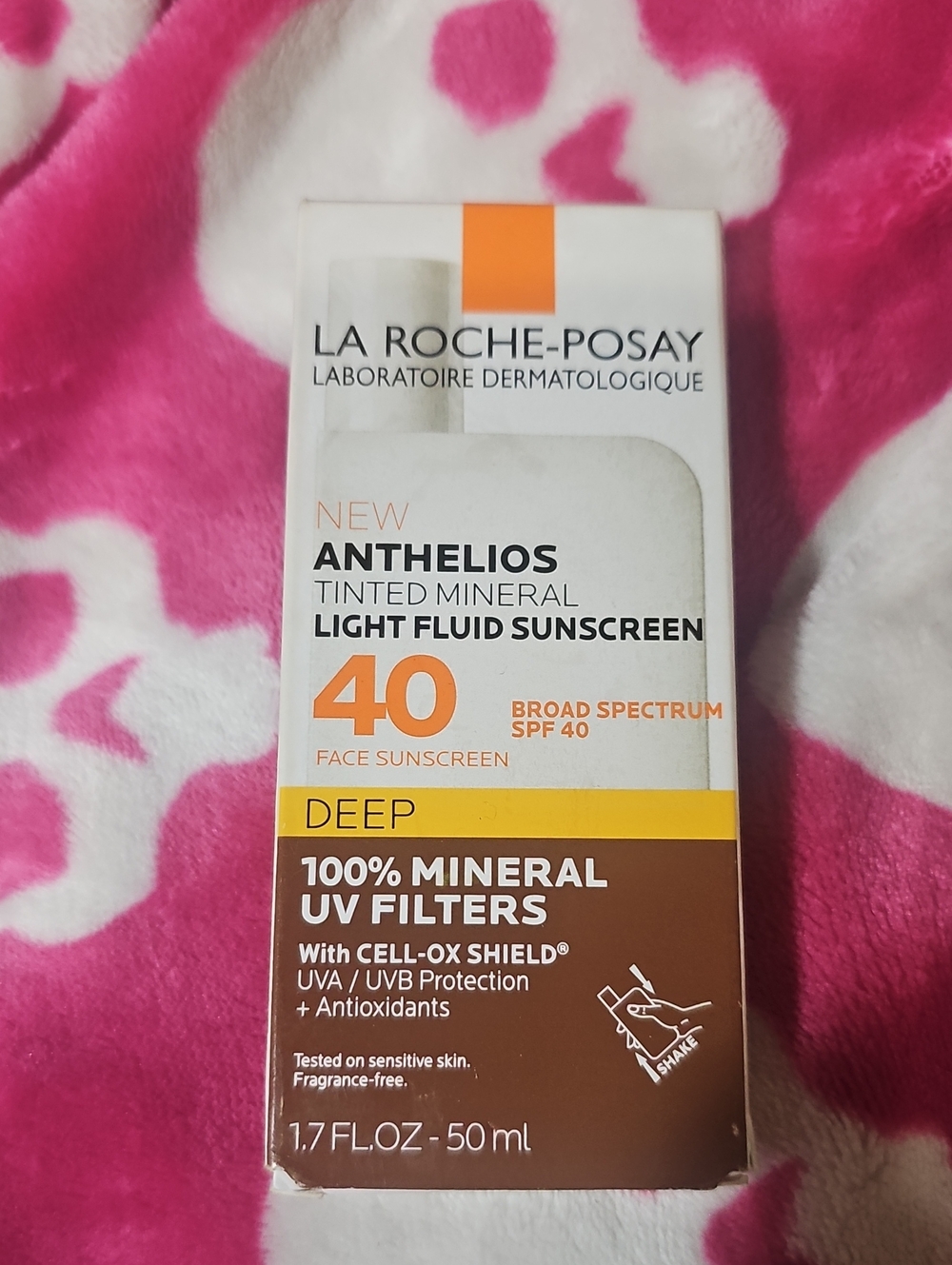NEW La Roche-Posay Anthelios Tinted DEEP Face Sunscreen SPF 40 Broad Spectrum.